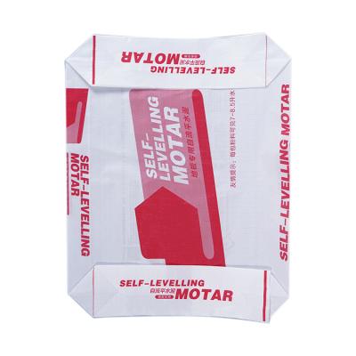 China Recycled Materials Wholesale Plastic PP Woven Block Bottom Valve Bag For Cement for sale