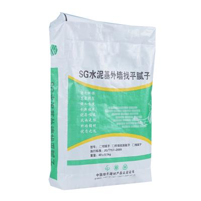 China High Quality Recycled Materials PP Woven To Block Bottom Putty Valve Packing Bag Vietnam for sale