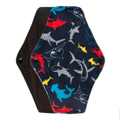 China Menstrual Pads Soft Bamboo Charcoal Printed Menstrual Pads Comfortable Washable Reusable Sanitary Pads for sale