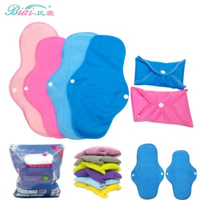 China Reusable And Washable Cloth Lady Pads Breathable Soft Menstrual Menstrual Pads Comfortable Beft With Free Sanitary Napkin Packing Bag for sale