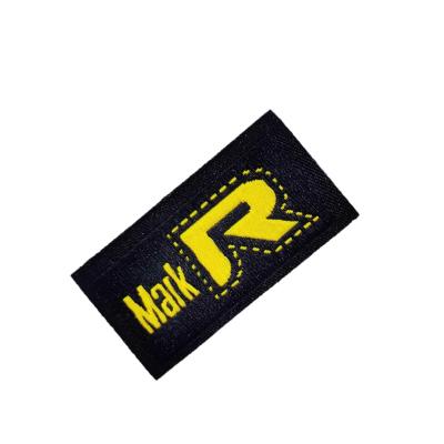 China Sustainable Sewing Woven Labels Or Ironing Woven Labels In Factory Custom Garments for sale