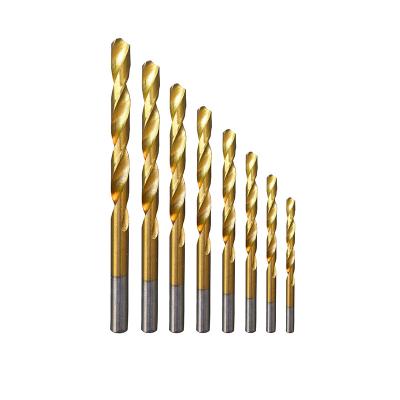 China Hss 4241/4341/M35 Straight Shank Titanium Drill Bits Hss Twist Drill Bit/Metal Drill Bit For Stainless Steel Iron for sale