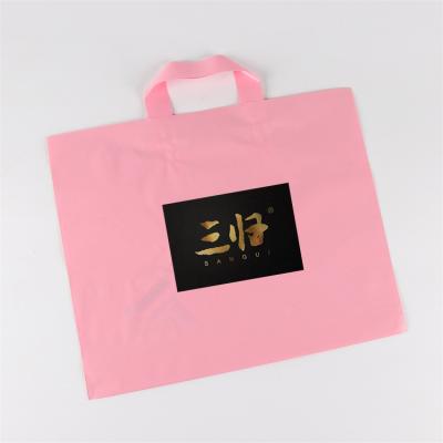 China BIODEGRADABLE Promotional Shopping Wig Plastic Retail Bag Logo Printed Packaging Bag Plastic Bag for sale