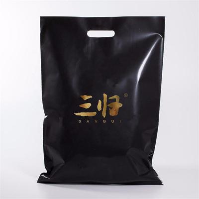 China Factory wholesale biodegradable eco designer plastic bagsPlastic shopping bag Black plastic shopping bags for sale