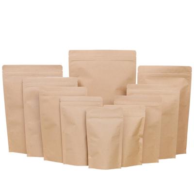 China Cheap Biodegradable Custom Printed Kraft Paper Bag With Window Kraft Paper Bag Aluminum Foil Paper Bag for sale