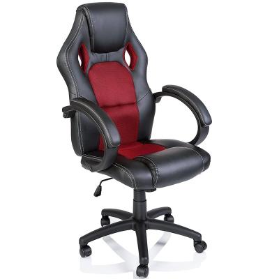 China (Waist)Adjustable Comfortable Leather and Mesh PU Cover Office Racing Chair for sale