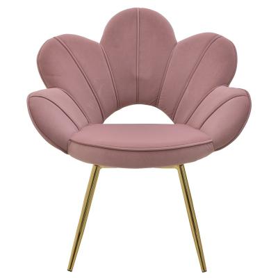 China Tufted Velvet Accent Chair Dining Chairs With Metal Legs Home Furniture For Living Room And Dining Room for sale