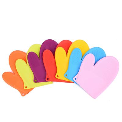 China Modern Heat Resistant Double Oven Silicone BBQ Gloves Microwave Good Quality Glove For Cooking for sale