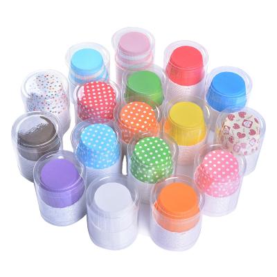 China Disposable 20 Pcs/Set Paper Cupcake Cupcake Liner Cupcake Liner Cake Mold Tray Baking Case For Party Wedding for sale