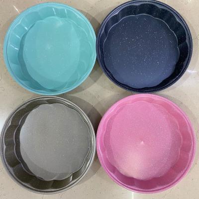 China Viable Hot Sales 28 Colors Plum Nonstick Coating Cake Mold Different Round Kitchen Mold for sale