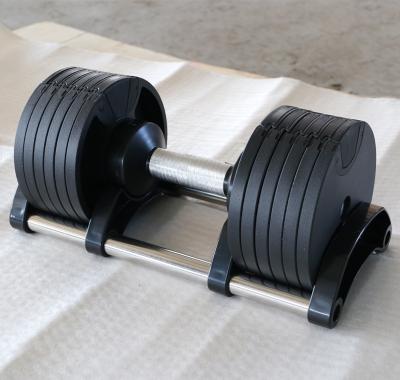 China Universal Gym Dumbbell Set Weightlifting Fitness 20kg Wholesale Adjustable Dumbbell for sale