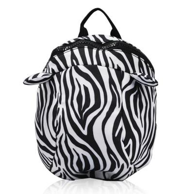 China Zebra Design Mini Toddler Harness Anti-Lost Preschool Backpack Anti-lost Bag For Kids With Leash for sale