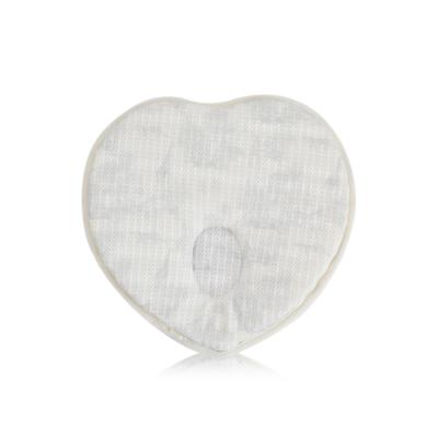 China Wholesale Memory Mesh 3D Soft Net Air Heart Shape Breathable Prevent Flat Head Baby Pillow for sale