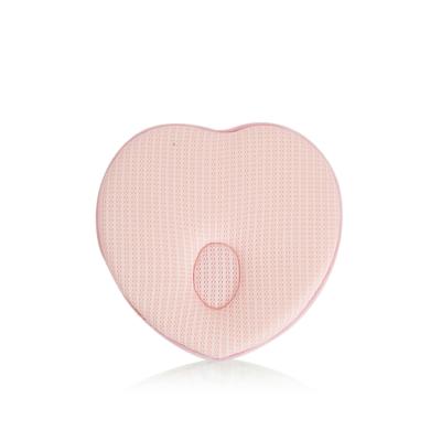 China Wholesale Memory Mesh 3D Soft Net Air Heart Shape Breathable Prevent Flat Head Baby Pillow for sale