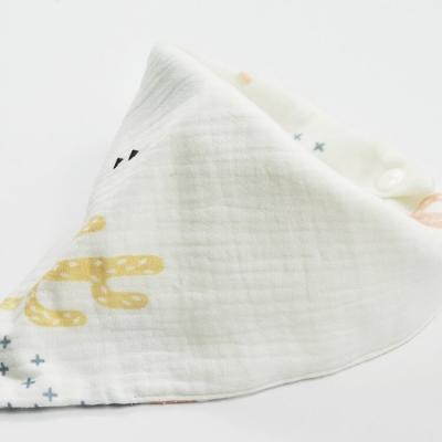 China Washable Triangle Baby Bandana Drool Bibs for Newborn Boys and Girls 100% Organic Cotton Unisex for sale