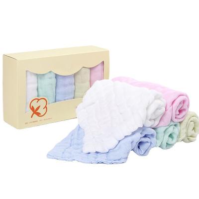 China Eco Friendly QUICK DRY High Quality Cartoon Muslin Baby Face Towels Cotton Washcloth for sale