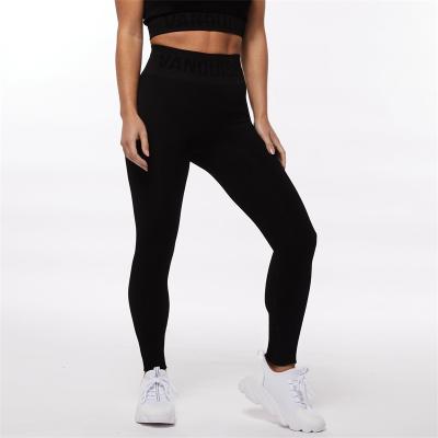 China High Quality Rib Custom Yoga Leggings Sustainable Knitted Women's Breathable Eco-Friendly Leggings Wholesale for sale