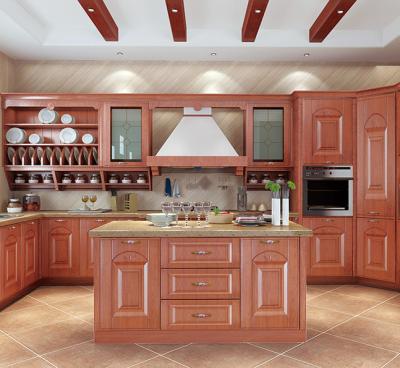 China American Design Shaker Kitchen Cabinets For Small Modern Wooden Kitchen for sale