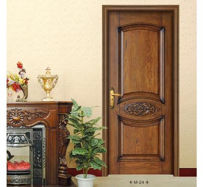 China Modern Contemporary Interior Room Prehung Solid Wood Doors Home for sale