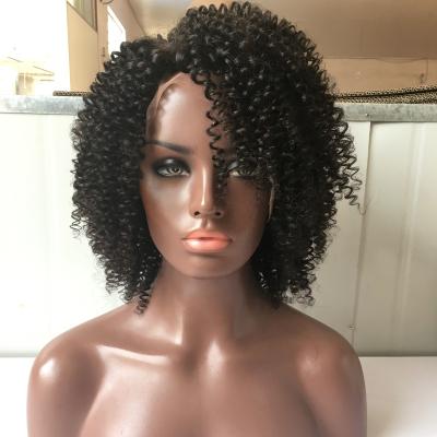 China Premium Quality 100% Virgin Peruvian Curly Hair 13x4inch Full Lace Curly Curly Wig for sale