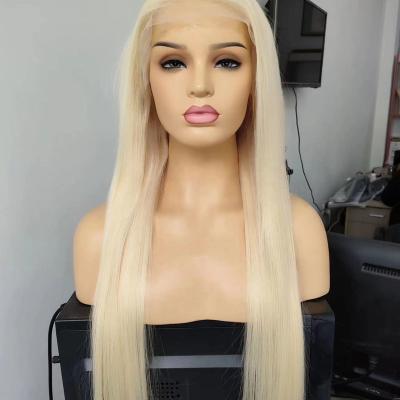 China Straight 100% Virgin Peruvian Golden Blonde Human Hair 13x4inch Lace Wig for sale