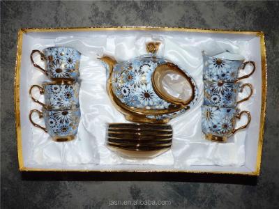 China Viable Hot Selling 13pcs Porcelain Turkish Coffee Sets for sale