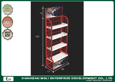 China Lubricant wire displays in stores promotion displays floor metal displays racks in supermarket for sale