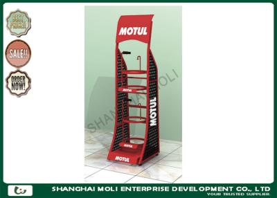 China Drum metal displays racks in shop two layers drum oil displays stands free standing racks displays for sale