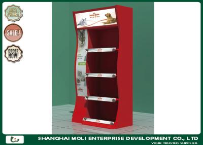 China Red Metal Retail Display Racks Portable Store Custom Power Tool Display for sale