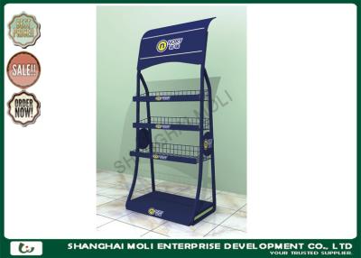 China Supermarket / Retail 4 tier display rack Point of sale display metal floor standing for sale