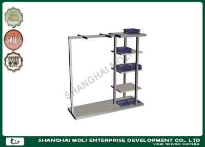 China Commercial large capacity garment display shelf , retail store clothing racks for sale