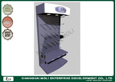 China Powder coated garden tool storage racks / wire mesh display stands for supermarket for sale