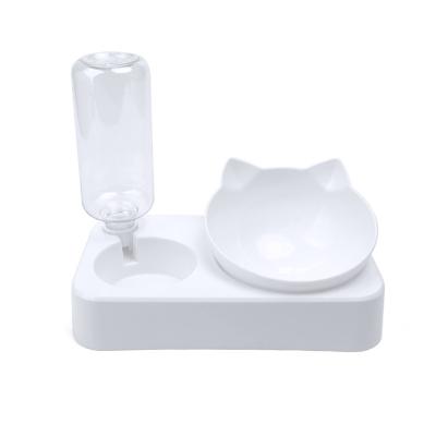 China Automatic High Quality Creative Cat Auriform Automatic Drinking Bowl for Pet Feeding for sale