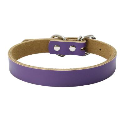 China Sustainable Adjustable Modern Stylish Pet Leather Collar For Small Medium Large Dogs for sale