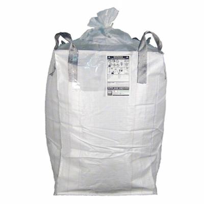 China Bolsos enormes inferiores planos 1 Ton For Firewood Construction Cement respirable de Fibc PP en venta