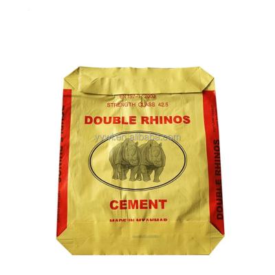 China 25KG 40KG 50KG PP Cement Empty Bags Ad Star Block Bottom Valve Sack Bag for sale