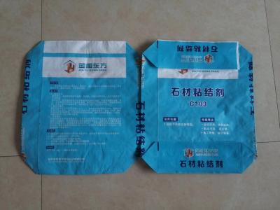 China Gesponnenes Plastik-BOPP sackt Zement-Fliese klebendes 20kg 25kg für Baumaterial ein zu verkaufen