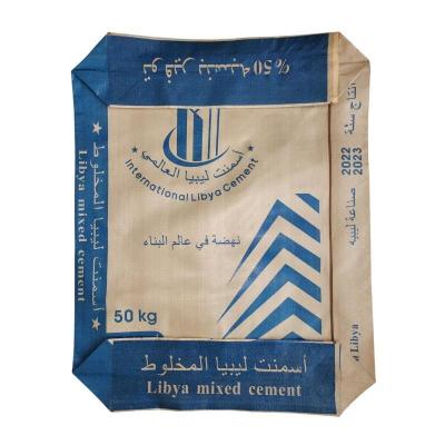 Chine 50x64x11cm 85GSM ((65GSM+20GSM) Sac d'emballage en plastique pour le remplissage de matériaux de construction en ciment à vendre