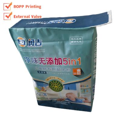 Cina 35x46x10cm 86GSM ((61+11+14) Sacchetto di valvole in PP tessuto con stampa Bopp di lusso per miscele secche in vendita