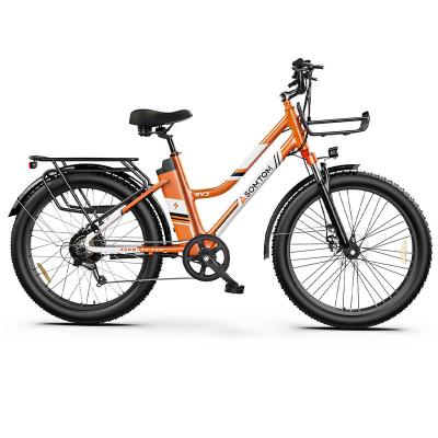 China Aluminum Alloy US Warehouse Direct Delivery Latest 500W 750W 1000W Electric Cargo Bike with CE Certification 48V 15ah Battery for Families for sale