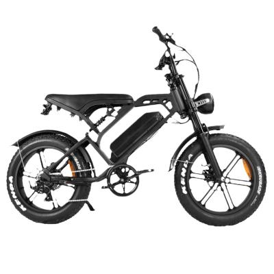 China Aluminum Alloy Wholesale 20-Inch Electric Snow Bike Shock Absorption Integrated Wheel Variable Speed-Off-Road 48v Electric Bike Direct for sale