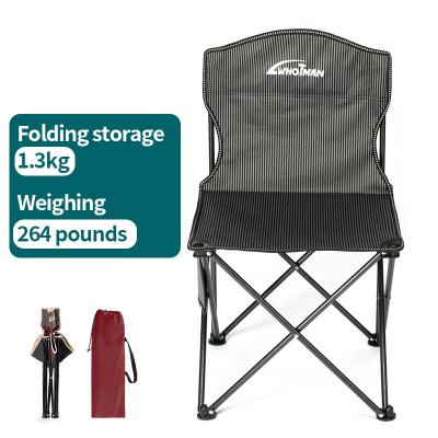 China Easy-carrying Modern Portable Lightweight Luxury Metal Garden Chair for Outdoor Activities Folding Beach Hot Fishing Camping with Carry Bag for sale