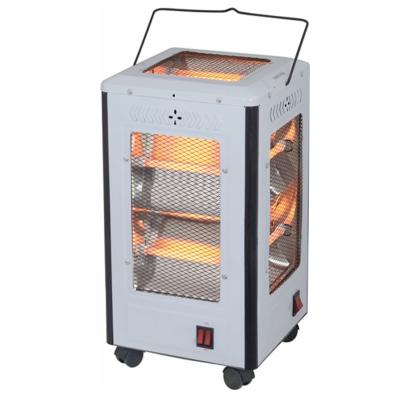 China Quartz Heater With Wheels 5 Sides Five Faces Electric Quartz Heater With Wheels For Middle East Market for sale