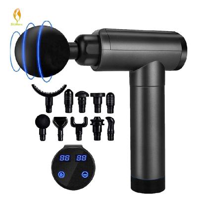 China Handheld Percussion Muscle Quiet Muscle Gun Body Massager Neck Body Back Shoulder Massager Machines Deep Tissue Massage Gun For Pain Relief for sale