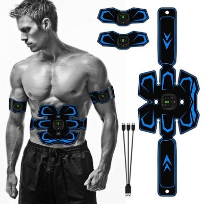 China Electric Body Press Simulator Massager Abdominal Muscle Trainer Smart Abs Stimulating Belt for sale