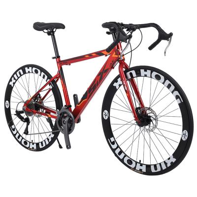 China Easy to install cheap adult road bike carbon road bike high carbon steel high carbon steel cheap bikes/racing ride road bike for men/700C wheelset road bike with good bike disc brake market for sale