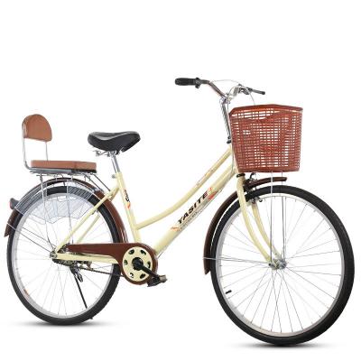 China Easy to install ladies bike 2022 city bike classic lady city bike for sale OEM 26 inch women and men vintage custom bicycle sharing mujer bicicleta for adult ladies for sale