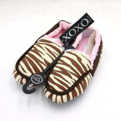 China Lightweight Quick Retail Women Winter Tiger Flannel Warm Running Slippers for sale