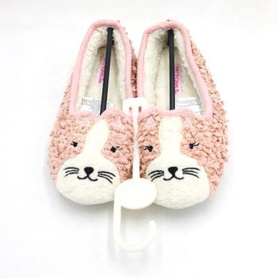 China Cute Animal Pink Velvet Girls Low Moq Ballerina Running Shoes for sale