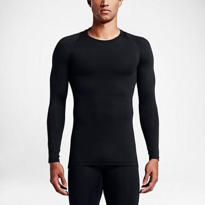 China Custom Breathable Wholesale Men's Gym Wear Sports Clothing Men's Gym Wear Long Sleeve Gym Shirt for sale